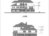 简单实用的四个中高档别墅建筑CAD图纸图片1
