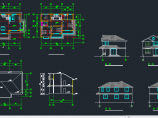 六合某地区乡村别墅建筑设计CAD施工方案图图片1