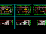 现代别墅设计CAD建筑方案平立剖图纸图片1
