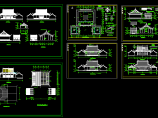 某市财神殿全套建筑CAD设计施工图纸图片1