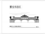 雅安市沿江廊桥初步设计CAD图纸图片1