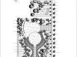 某地小型广场南侧绿化园林设计图（标注详细）图片1