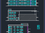 某三层框架结构幼儿园完整建筑平、立、剖面施工图（含设计说明）图片1