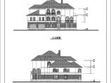 某市四个中高档别墅建筑设计方案平立剖面图（共14张）图片1