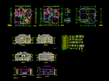 钢结构别墅建筑CAD平立剖面设计图图片1