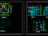 某小区多层别墅建筑CAD设计图纸带效果图图片1