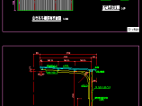 某地单排斜顶自行车棚 设计施工方案CAD施工图纸图片1