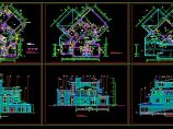 某经典多层别墅建筑设计cad全套施工图图片1