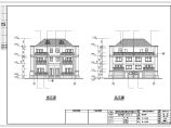 某地大型双拼别墅建筑施工图（标注详细）图片1