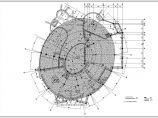 某地大型圆形英式别墅建筑施工图（标注详细）图片1