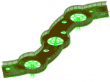 园博园人行景观桥CAD三维实体模型图片1