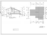 某地简单小型山地别墅建筑设计方案图图片1