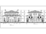 某小区双拼别墅建筑设计CAD图图片1