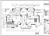 某现代中式三室两厅室内装修设计施工CAD图图片1