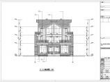 某小区连体别墅建筑施工图（三层）图片1