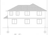 某地乡村别墅建筑方案设计cad图纸图片1