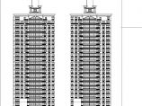 某地双塔式高层住宅楼建筑设计图图片1