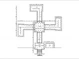 罗汉堂建筑设计剖面CAD参考图图片1