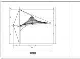 车棚施膜结构CAD轴视图图片1