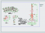 一个弧形花架结构CAD图图片1
