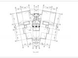 精品户型2012年高档商业住宅楼建筑设计施工CAD图图片1