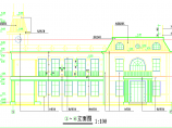 渡假村两层新中式茶室建筑设计图图片1