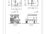 某三层小别墅整套cad建筑施工图(造型漂亮大气)图片1
