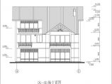 [北美风格三层度假别墅建筑cad设计图（初设图）图片1