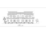 某市区小型别墅建筑CAD平面布置参考图图片1