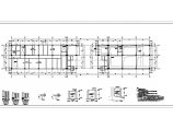 8度区四层框架结构中学教学楼结构施工图(带夹层含人防)图片1