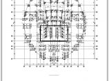 椭圆形钢混框架演艺中心结构施工图图片1