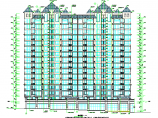 河南16层住宅楼建筑设计图（带商业网点）图片1