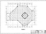 8度抗震商业广场中庭大跨度钢结构施工图图片1