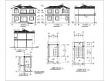 筏形基础2层砖混结构别墅结构施工图（含建筑施工图）图片1
