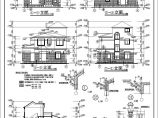 某三层砖混结构小型别墅建筑cad图（高11米）图片1