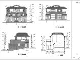 某地三层双拼联排别墅建筑设计图（L1对称设计）图片1