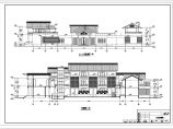 某新中式二层庭院式办公楼建筑施工图（原创）图片1