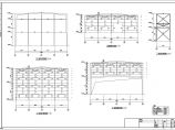 24米高低跨门式刚架生产车间结构施工图（含建筑图）图片1