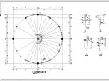 独立基础圆形天井框架结构商场结构施工图图片1