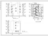 某局部四层框架别墅建筑结构设计图(含效果图)图片1