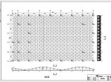 学校风雨操场网架结构施工图（8度抗震）图片1