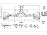 【陕西】曲线梁混凝土框架平台及钢烟囱结构设计图图片1