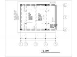 广州某仓库水泵房建筑结构图（2.2米*4.5米）图片1