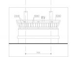 某单层砖木结构古建亭子建筑方案图系列-六角组合亭（高4米）图片1