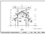 某单层砖木结构三江阁建筑方案图（高9米）图片1