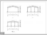 某跨度18米钢结构菜市场结构图纸（柱距9米）图片1