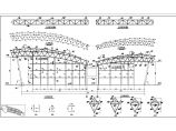 青岛市某大型会展中心桁架结构设计CAD布置图图片1