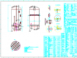 某公司设计逆流再生钠离子交换器总装CAD图纸图片1