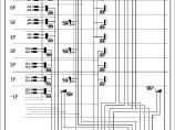 八层医院电气配电系统CAD示意图图片1