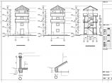 [浙江]四层山地公园框架结构了望塔结构施工图（含建筑图）图片1